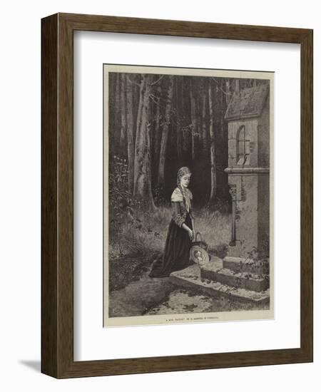 A Girl Praying-Hubert Salentin-Framed Giclee Print