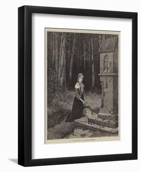 A Girl Praying-Hubert Salentin-Framed Giclee Print