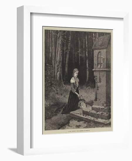 A Girl Praying-Hubert Salentin-Framed Giclee Print