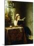 A Girl Reading; Das Lesende Madchen, 1871-Johann Georg Meyer-Mounted Giclee Print
