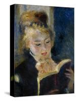 A Girl Reading (La Liseus)-Pierre-Auguste Renoir-Stretched Canvas