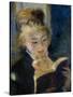 A Girl Reading (La Liseus)-Pierre-Auguste Renoir-Stretched Canvas