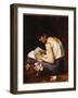 A Girl Reading-Alexei Alexevich Harlamoff-Framed Giclee Print