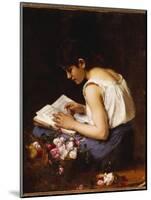 A Girl Reading-Alexei Alexevich Harlamoff-Mounted Giclee Print