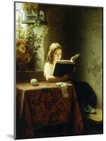 A Girl Reading-Meyer Johan Georg-Mounted Giclee Print