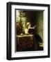 A Girl Reading-Meyer Johan Georg-Framed Giclee Print