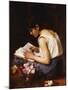 A Girl Reading-Alexei Alexeivich Harlamoff-Mounted Giclee Print