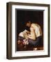 A Girl Reading-Alexei Alexeivich Harlamoff-Framed Giclee Print