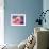 A Girl Resting Her Head on a Table with Flowers Vintage Toned-graphicphoto-Framed Photographic Print displayed on a wall