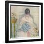 A Girl Sewing, C1894-1914, (1914)-Frederick Carl Frieseke-Framed Giclee Print