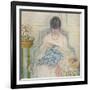 A Girl Sewing, C1894-1914, (1914)-Frederick Carl Frieseke-Framed Giclee Print