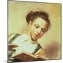 A Girl Singing-Frans Hals-Mounted Giclee Print