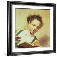 A Girl Singing-Frans Hals-Framed Giclee Print