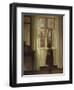 A Girl Standing at a Window-Carl Holsoe-Framed Giclee Print