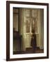 A Girl Standing at a Window-Carl Holsoe-Framed Giclee Print