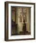 A Girl Standing at a Window-Carl Holsoe-Framed Giclee Print