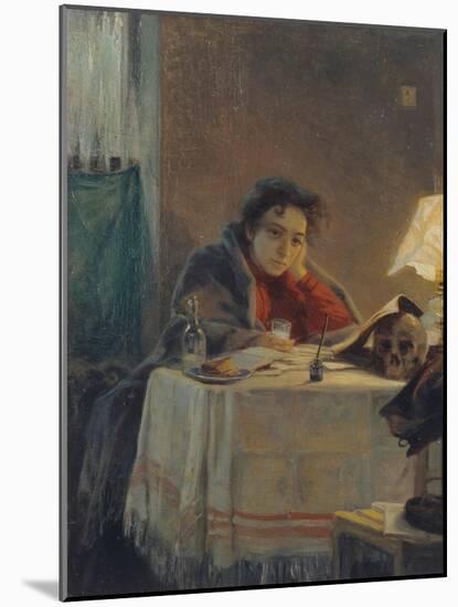 A Girl Student, 1904-Grigori Grigoryevich Myasoedov-Mounted Giclee Print