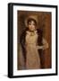 A Girl, Thought to Be the Artist's Daughter (Oil on Paper Laid on Board)-John Constable-Framed Giclee Print