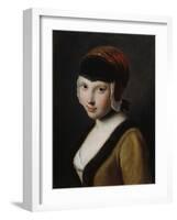 A Girl with a Black Mask, Mid 18th Century-Pietro Rotari-Framed Giclee Print
