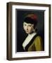 A Girl with a Black Mask-Pietro Antonio Rotari-Framed Giclee Print