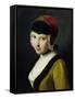 A Girl with a Black Mask-Pietro Antonio Rotari-Framed Stretched Canvas