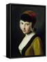 A Girl with a Black Mask-Pietro Antonio Rotari-Framed Stretched Canvas