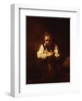 A Girl With a Broom, 1640-null-Framed Giclee Print