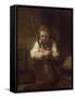 A Girl with a Broom, 1651-Rembrandt van Rijn-Framed Stretched Canvas