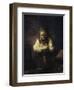 A Girl with a Broom-Carel Fabritius-Framed Giclee Print