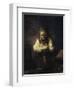 A Girl with a Broom-Carel Fabritius-Framed Giclee Print