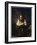 A Girl with a Broom-Carel Fabritius-Framed Premium Giclee Print