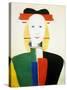 A Girl with a Comb, 1932-1933-Kazimir Malevich-Stretched Canvas