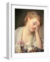 A Girl with a Dead Canary, 1765-Jean Baptiste Greuze-Framed Giclee Print