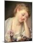 A Girl with a Dead Canary, 1765-Jean Baptiste Greuze-Mounted Giclee Print