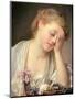 A Girl with a Dead Canary, 1765-Jean Baptiste Greuze-Mounted Giclee Print