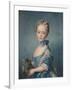 A Girl with a Kitten, 1743, (1902)-Jean-Baptiste Perronneau-Framed Giclee Print