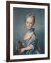 A Girl with a Kitten, 1743, (1902)-Jean-Baptiste Perronneau-Framed Giclee Print