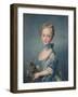 A Girl with a Kitten, 1743, (1902)-Jean-Baptiste Perronneau-Framed Giclee Print