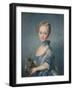 A Girl with a Kitten, 1743, (1902)-Jean-Baptiste Perronneau-Framed Giclee Print