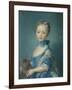 A Girl with a Kitten, 1745-Jean-Baptiste Perronneau-Framed Giclee Print