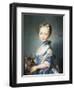 A Girl with a Kitten-Jean-Baptiste Perronneau-Framed Art Print