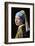 A Girl with a Pearl Earring-Jan Vermeer-Framed Art Print