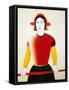 A Girl with a Red Pole, 1932-1933-Kazimir Malevich-Framed Stretched Canvas