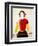 A Girl with a Red Pole, 1932-1933-Kazimir Malevich-Framed Giclee Print