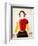 A Girl with a Red Pole, 1932-1933-Kazimir Malevich-Framed Giclee Print