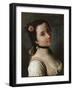 A Girl with a Rose, Mid 18th Century-Pietro Rotari-Framed Giclee Print