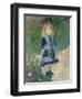 A Girl with a Watering Can, 1876-Pierre-Auguste Renoir-Framed Giclee Print