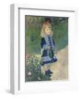 A Girl with a Watering Can, 1876-Pierre-Auguste Renoir-Framed Giclee Print