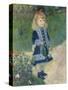 A Girl with a Watering Can, 1876-Pierre-Auguste Renoir-Stretched Canvas