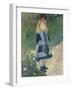 A Girl with a Watering Can, 1876-Pierre-Auguste Renoir-Framed Giclee Print